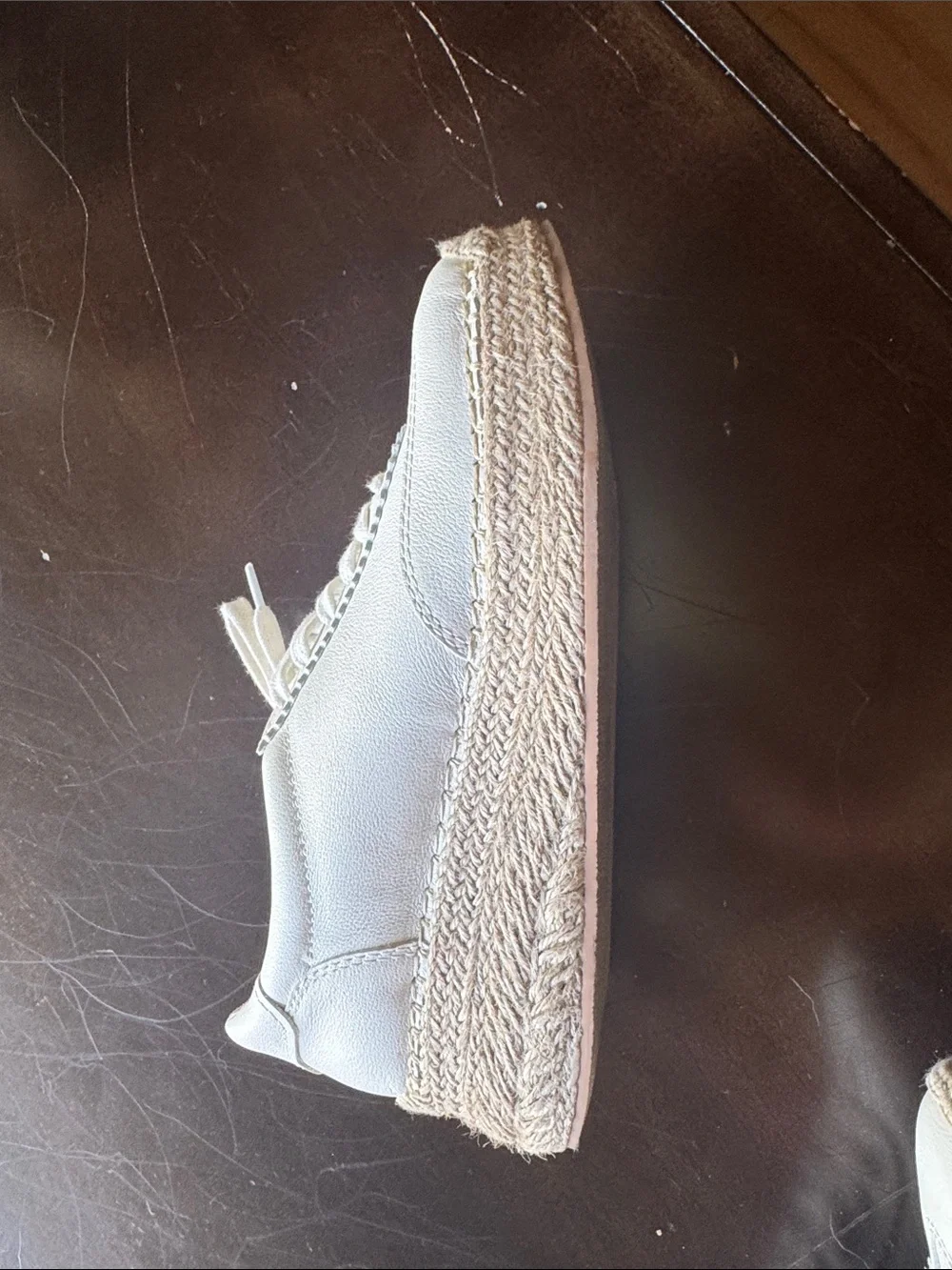 Dolce Vita Cream Lace-Up Platform Espadrille Sneaker
